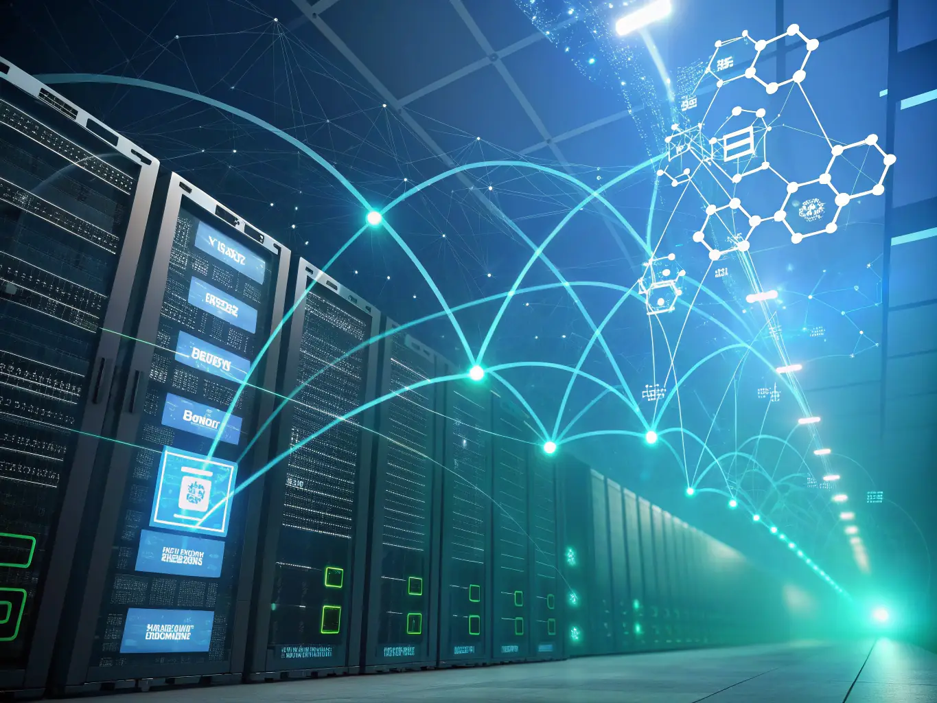 A dynamic image showcasing a blend of traditional financial charts and blockchain network visualizations, symbolizing the integration of conventional investment strategies with innovative digital asset management.