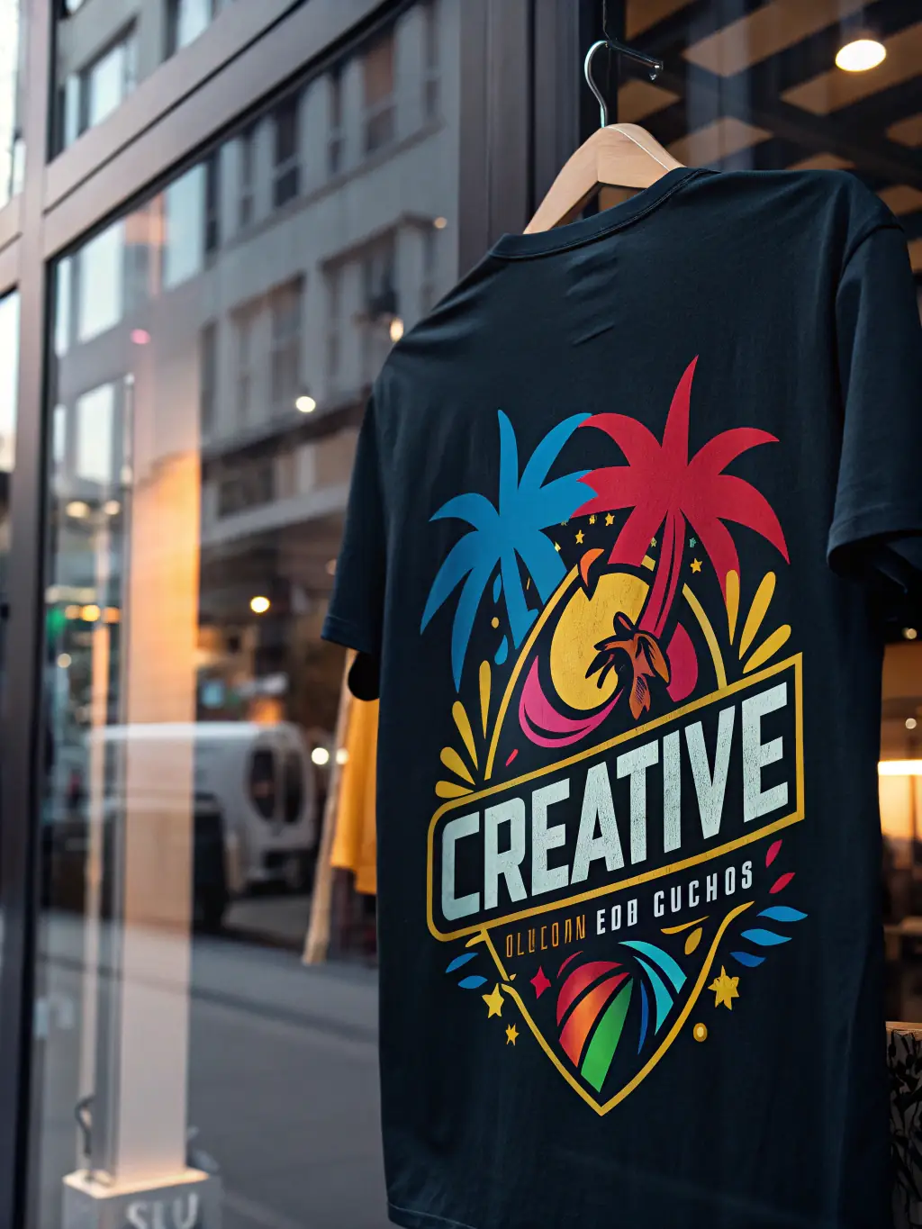 A vibrant graphic design showcasing a modern logo concept with bold typography and creative color palettes, representing D&C PROJECT LLC's expertise in visual branding.